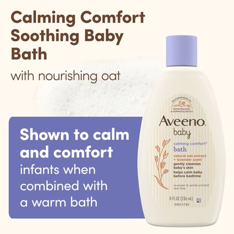 Aveeno Baby Calming Comfort Bath 236ml 4