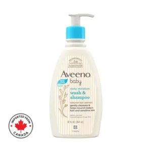 Aveeno Baby Daily Moisture Light Scent Sensitive Wash & Shampoo 354ml