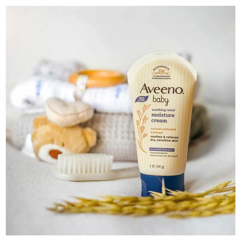 Aveeno Baby Soothing Relief Fragrance Free Moisture Cream 140g 3