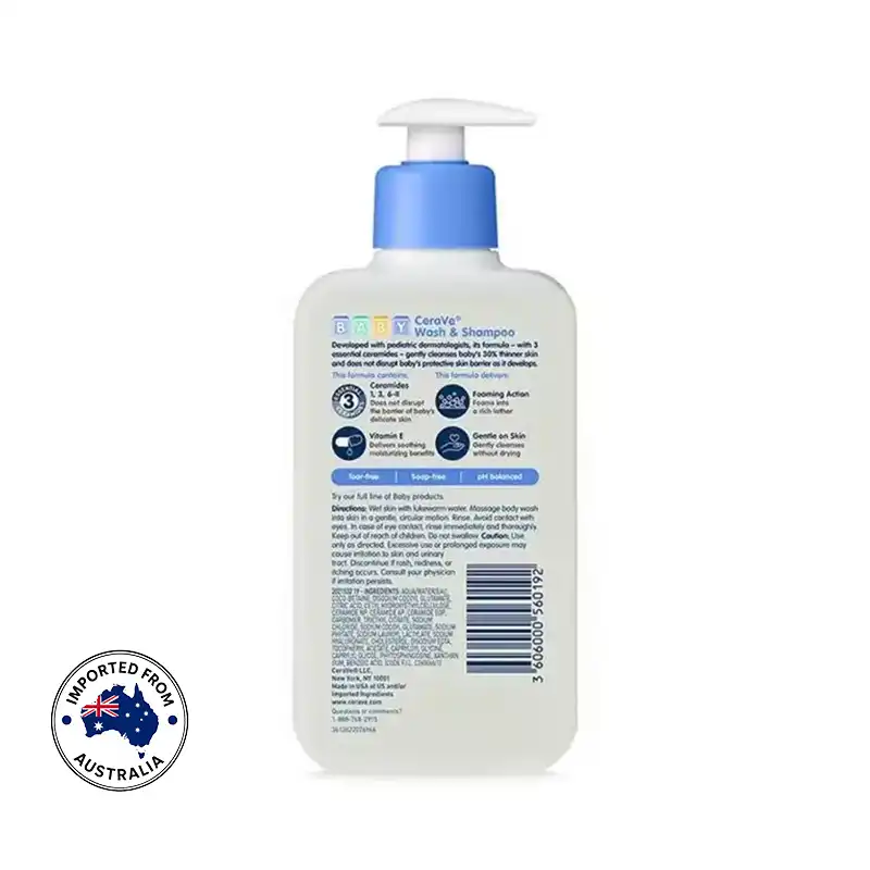 CeraVe Baby Wash Shampoo 237ml 2