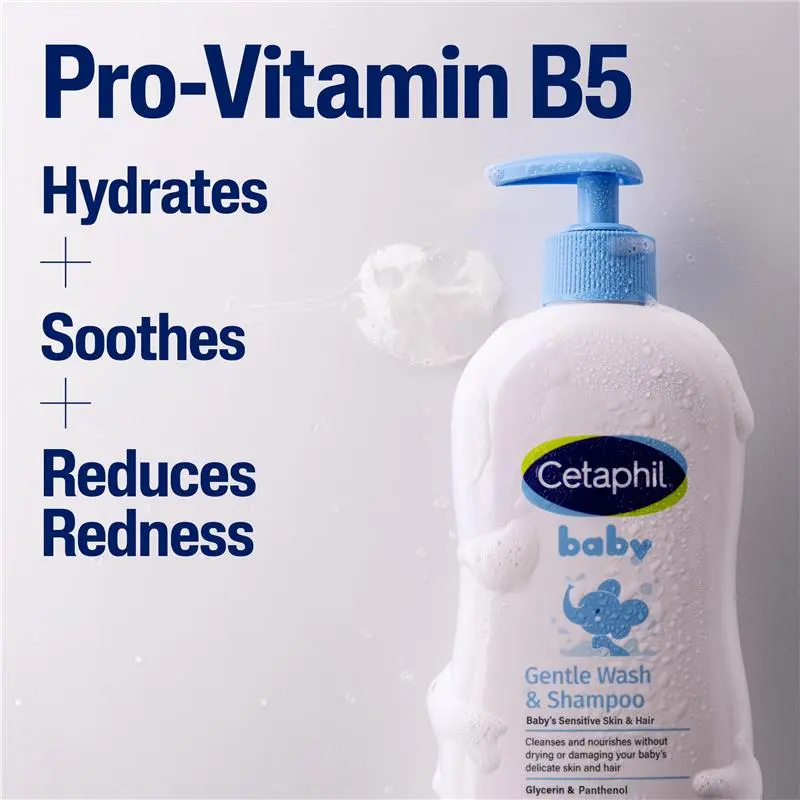 Cetaphil Baby Gentle Wash & Shampoo 400ml 4