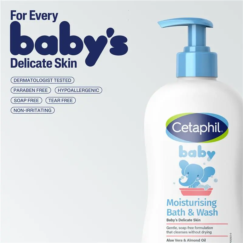 Cetaphil Baby Moisturizing Bath & Wash 400ml 4