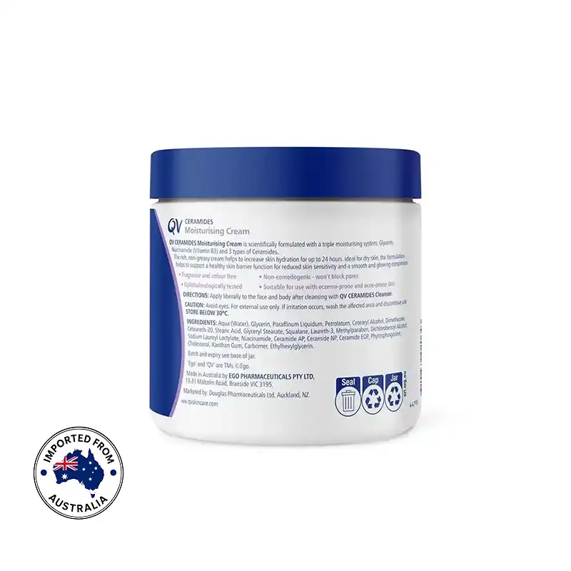 Ego QV Ceramides Moisturising Cream For Face and Body 500g 2