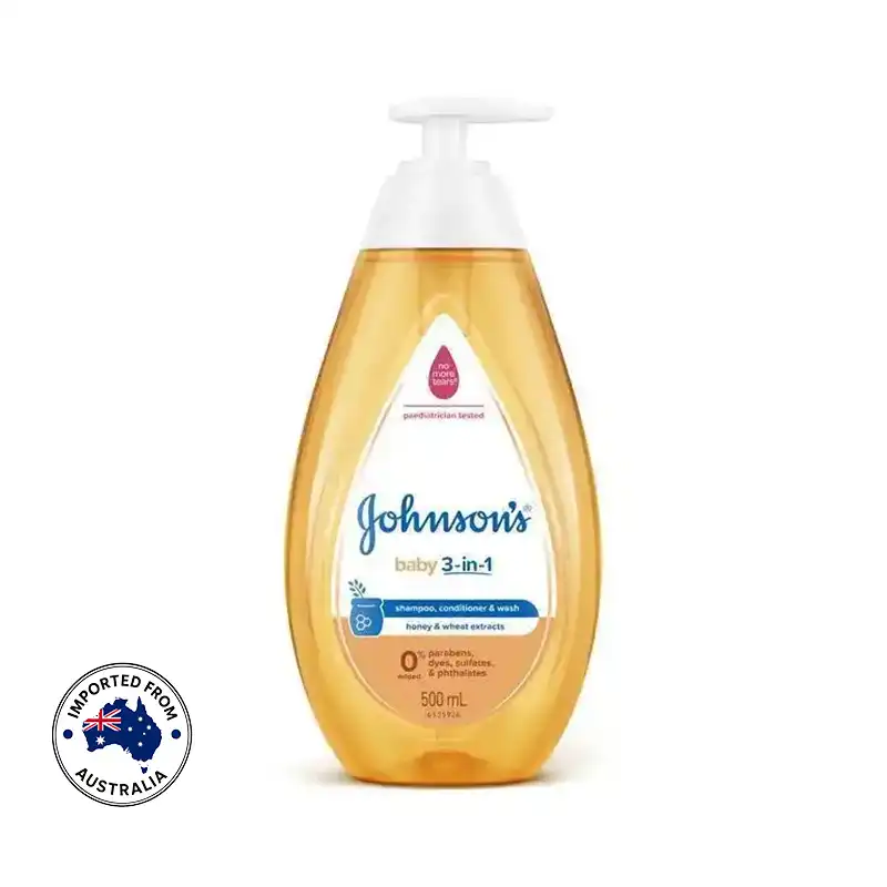 Johnson-s Baby 3 in 1 Gentle Tear-Free Shampoo, Conditioner & Wash 500ml